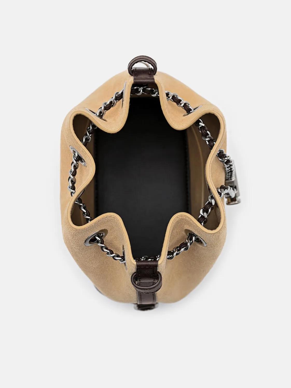 Suede Mini Bucket Bag - Multi