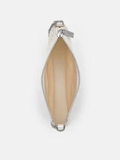 Suede Mini Shoulder Bag - Chalk