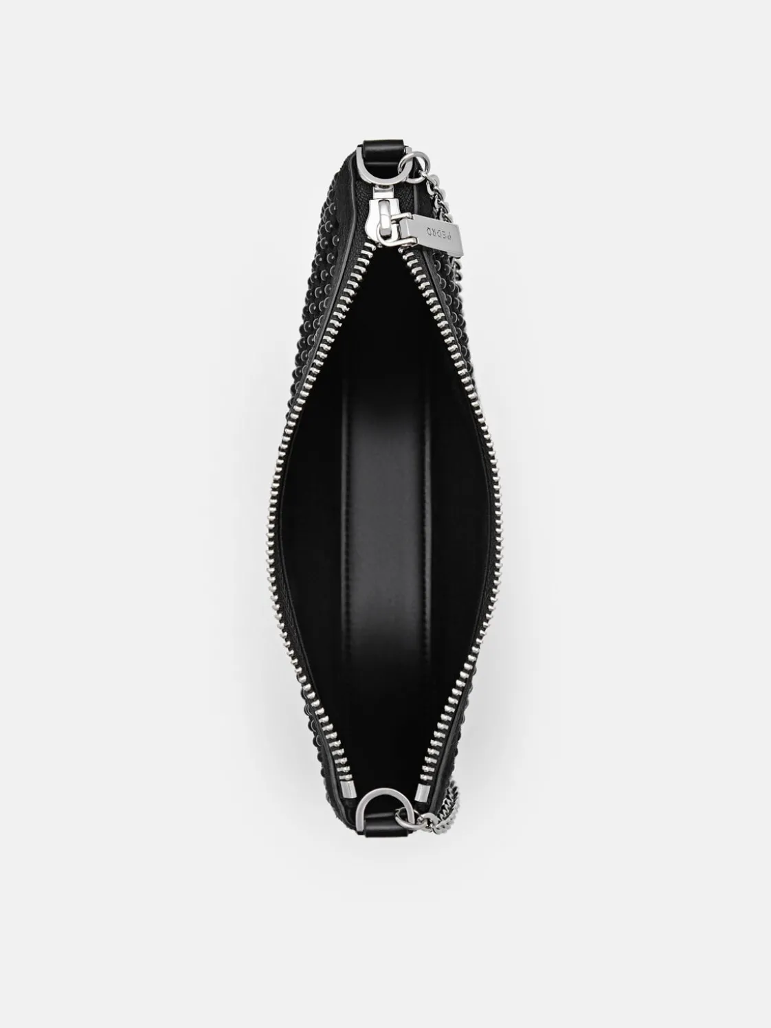 Suede Mini Shoulder Bag - Black