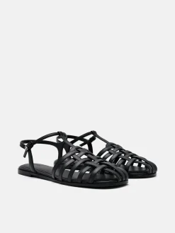 Talia Caged Sandals - Black