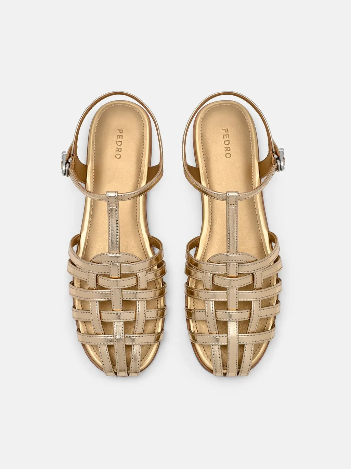 Talia Caged Sandals - Gold