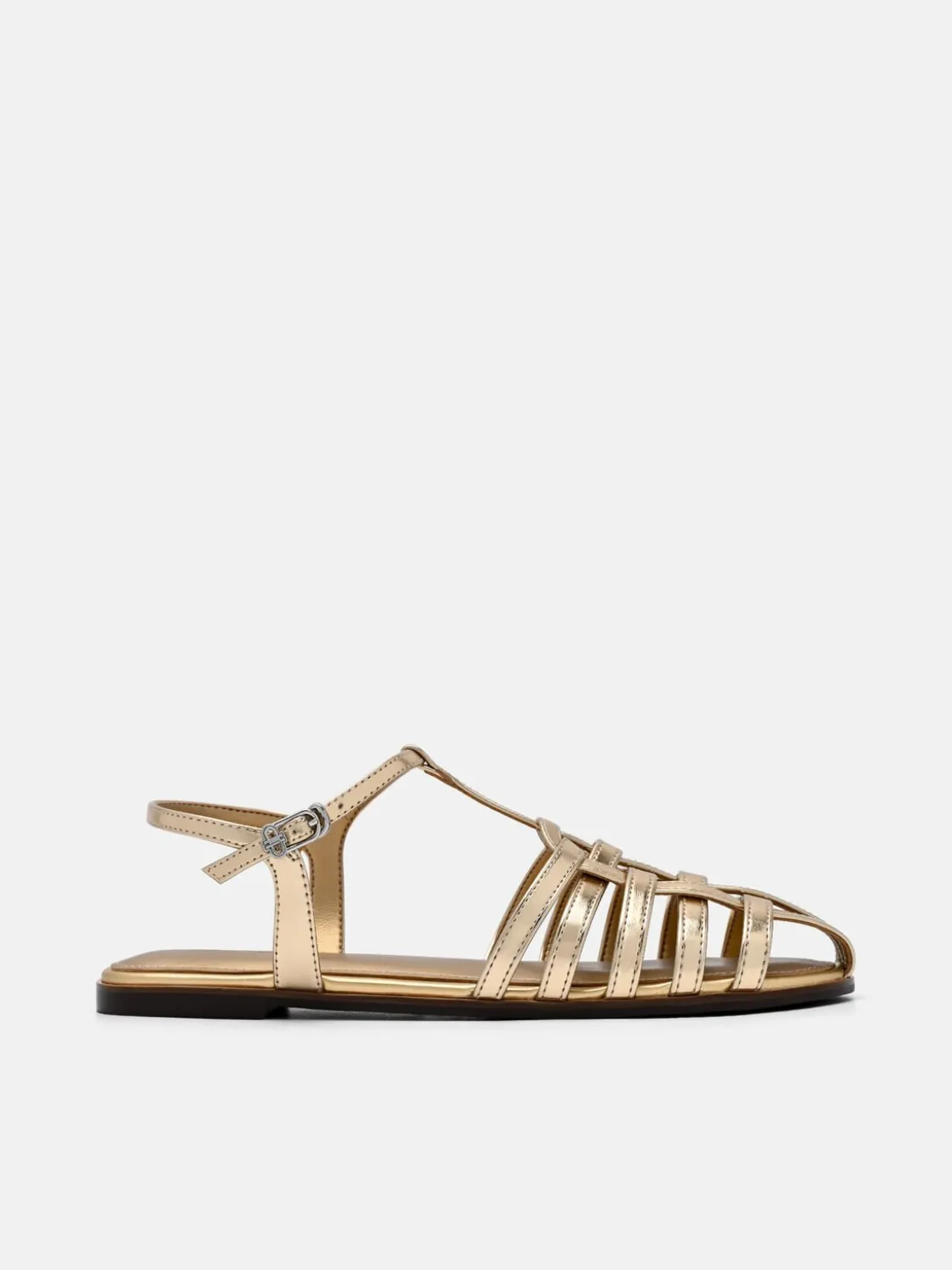 Talia Caged Sandals - Gold