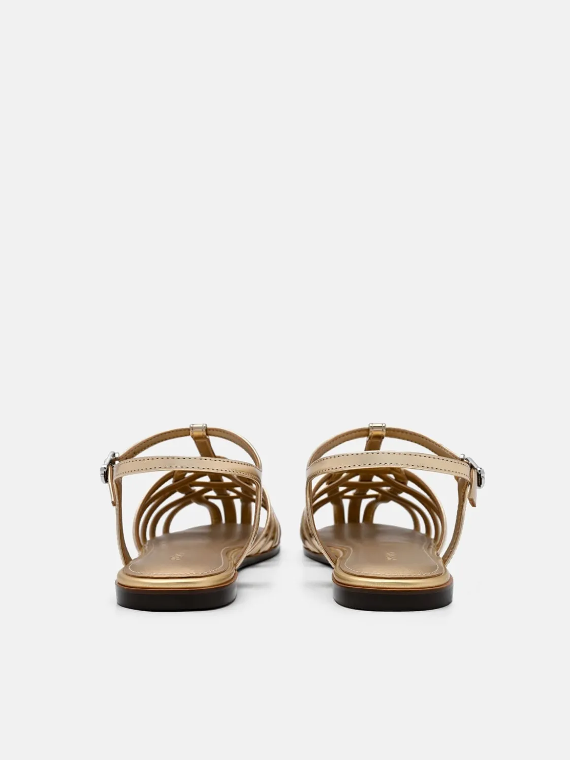 Talia Caged Sandals - Gold