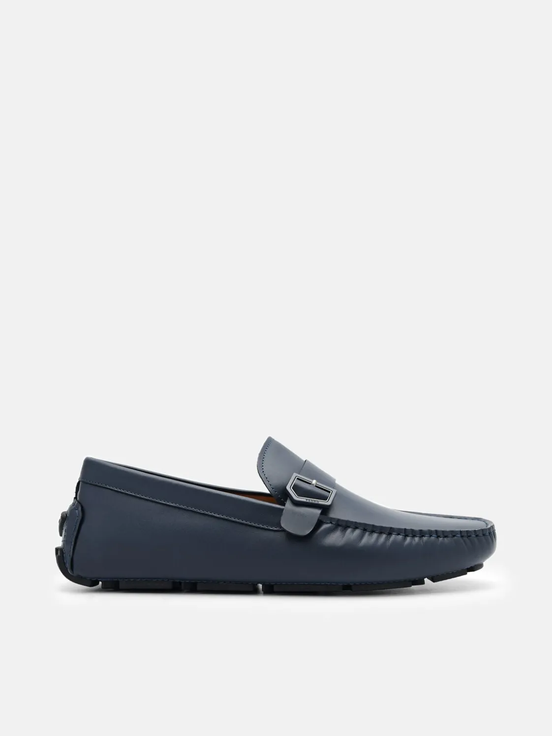 Taper Leather Driving Shoes - Navy