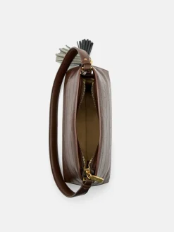 Tassel Shoulder Bag - Dark Brown