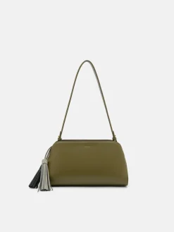 Tassel Shoulder Bag - Military Green