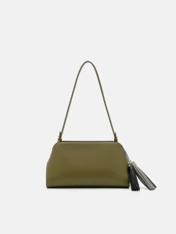 Tassel Shoulder Bag - Military Green