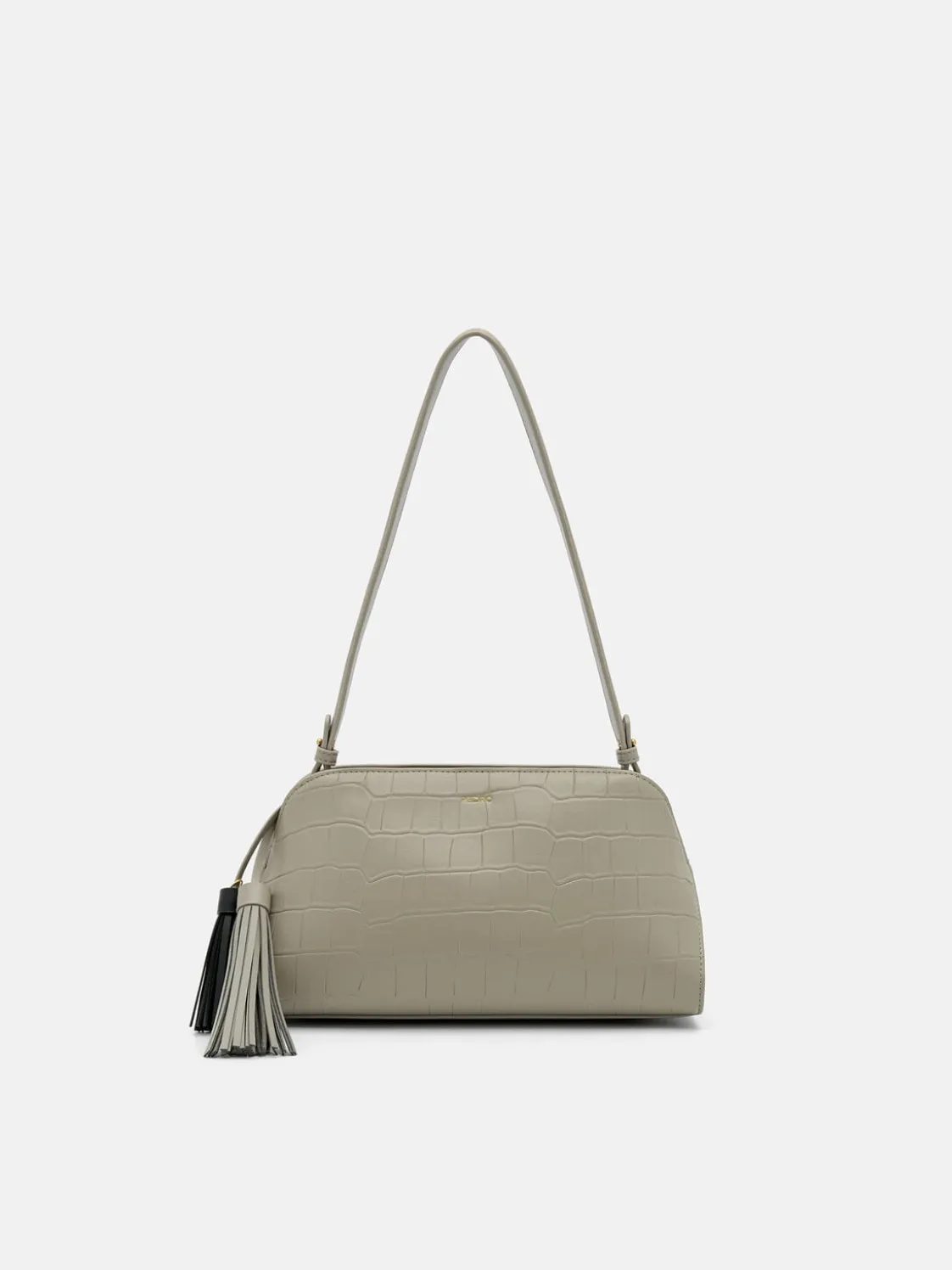 Tassel Shoulder Bag - Taupe