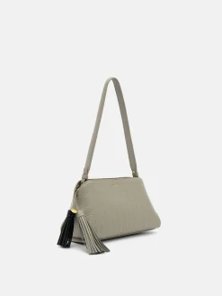 Tassel Shoulder Bag - Taupe