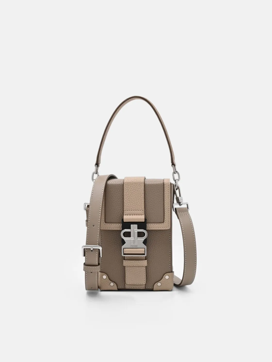 Tex Leather Crossbody Bag - Multi Tumble