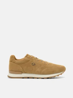 Track Suede Sneakers - Camel
