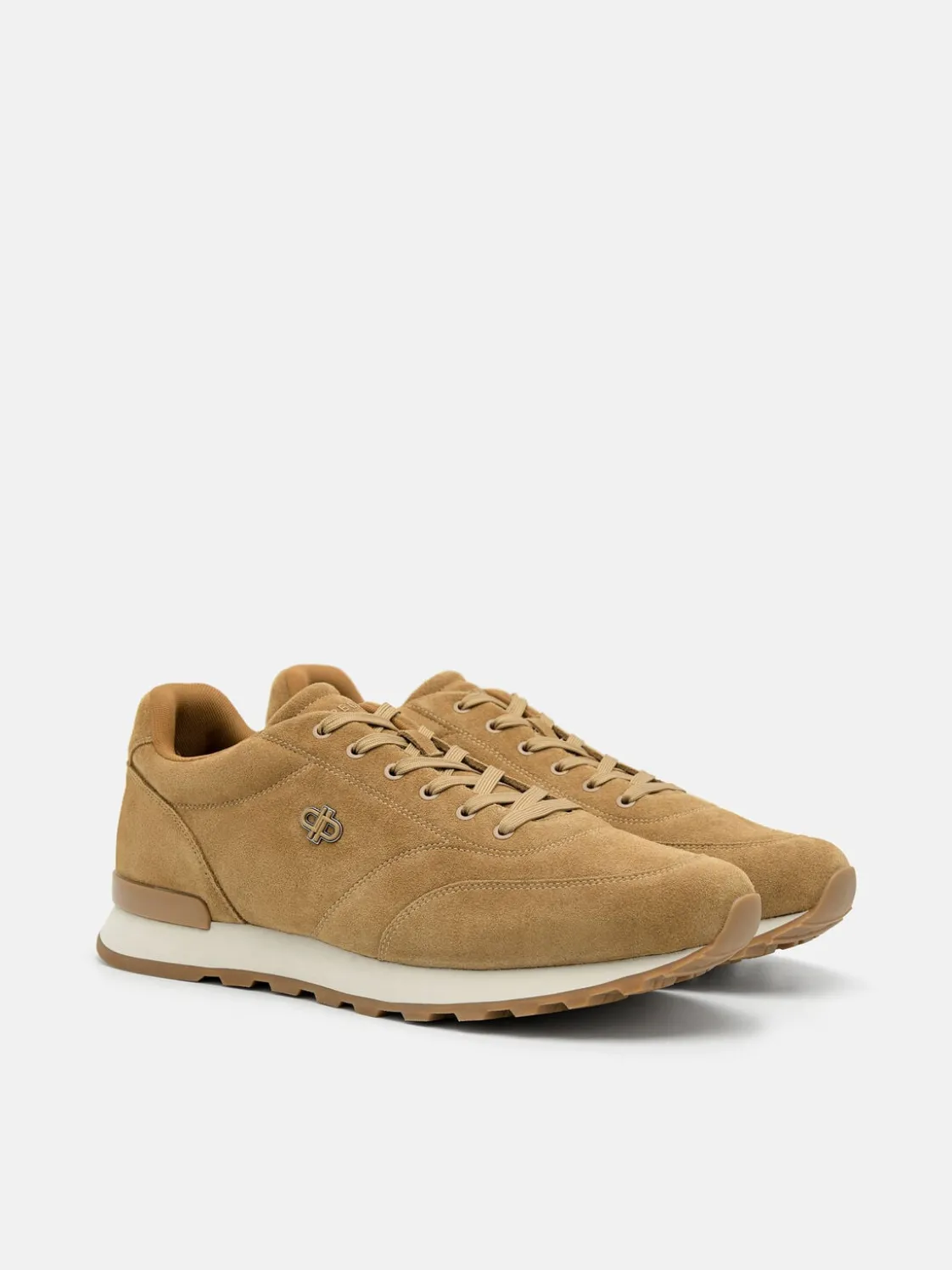 Track Suede Sneakers - Camel