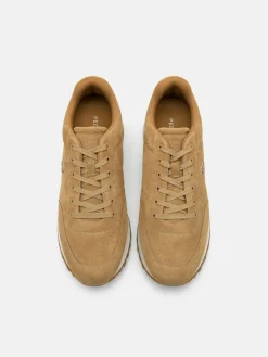 Track Suede Sneakers - Camel