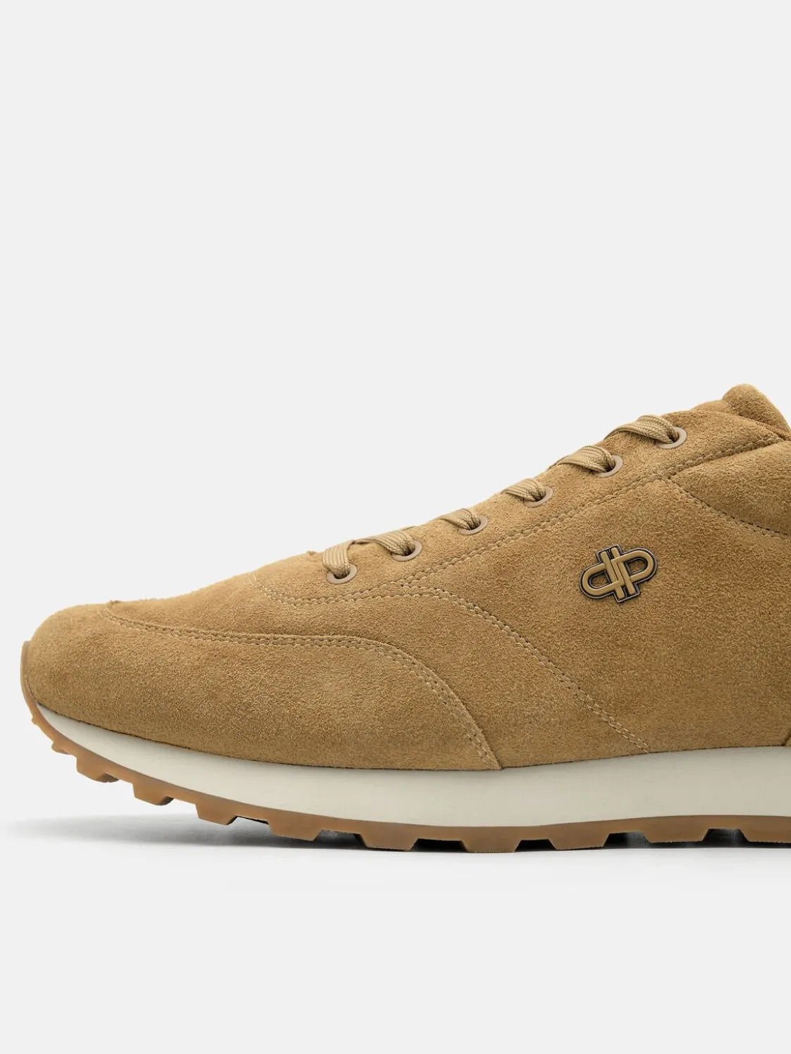 Track Suede Sneakers - Camel