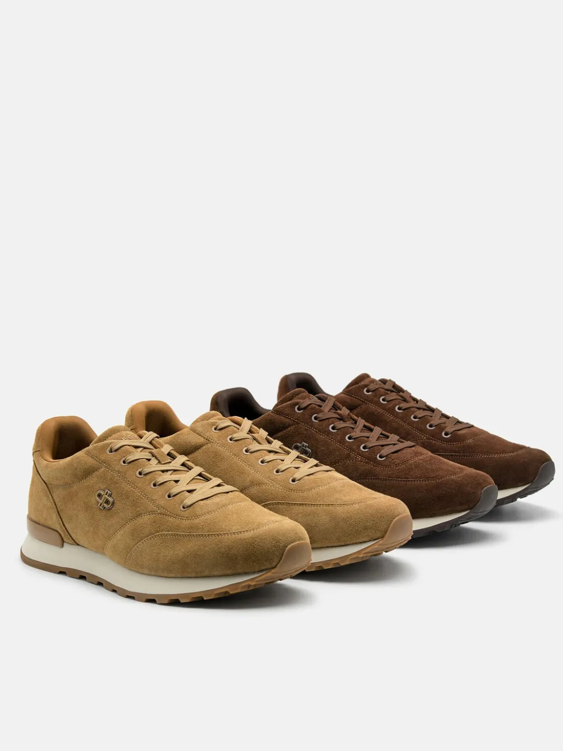 Track Suede Sneakers - Camel