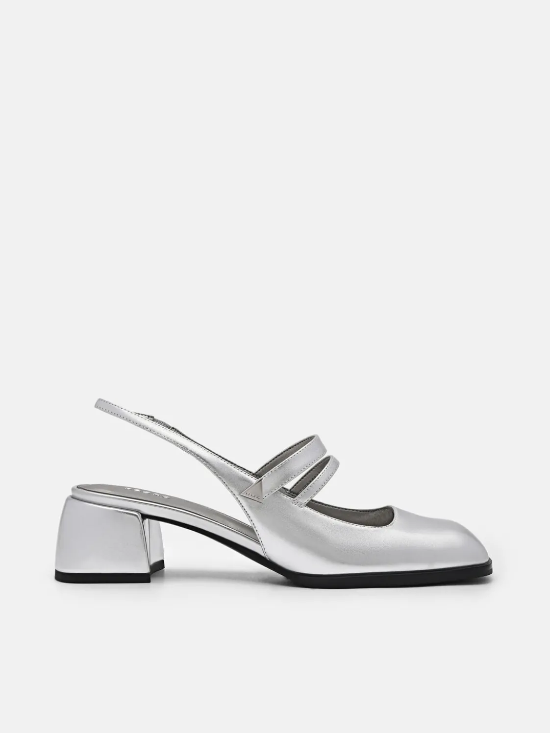 Tria Heel Pumps - Silver