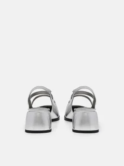 Tria Heel Pumps - Silver