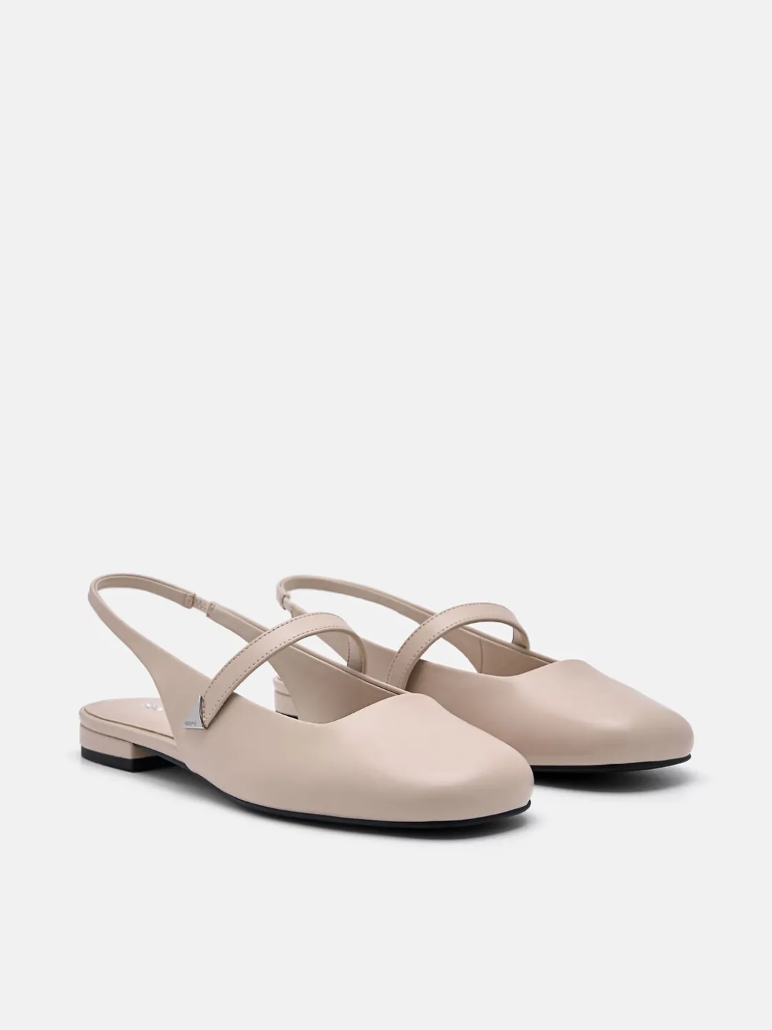 Tria Slingback Mules - Nude