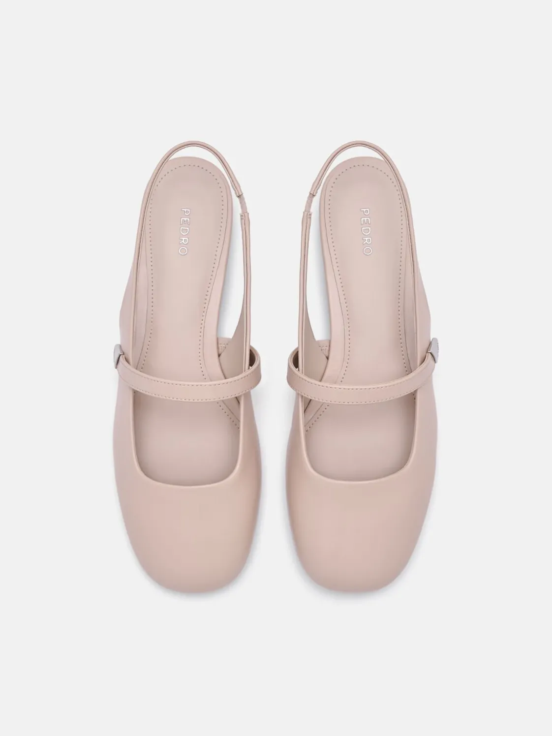 Tria Slingback Mules - Nude