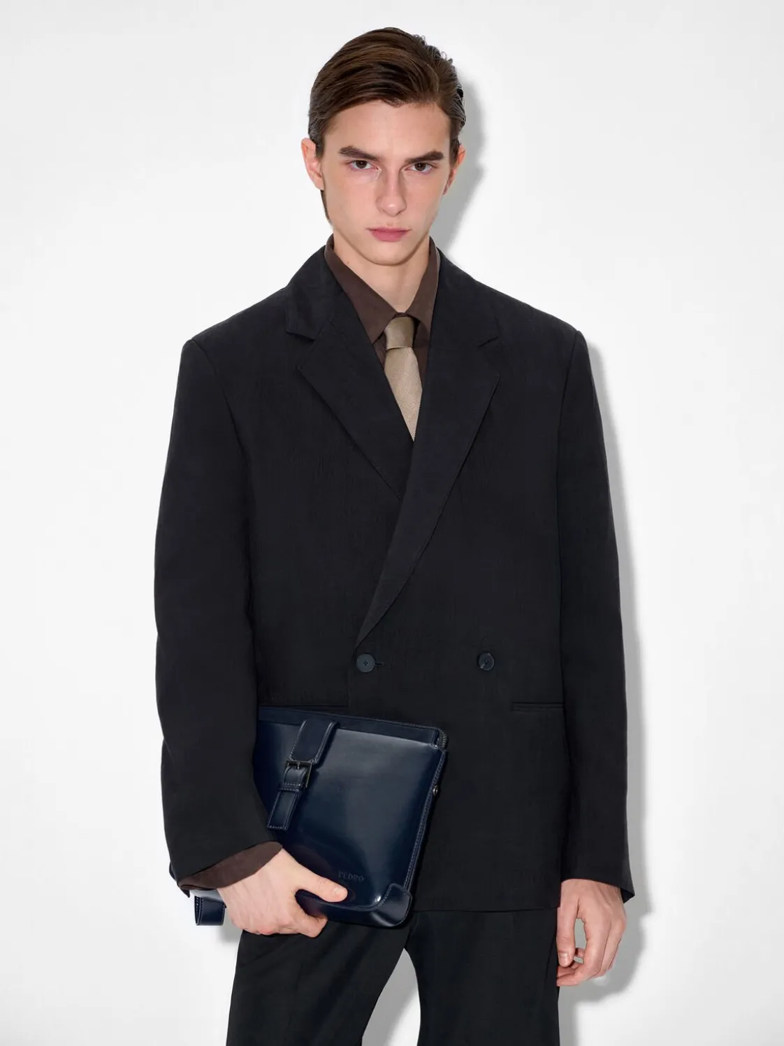 Tyson Clutch Bag - Navy