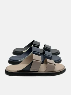 Velcro Slide Sandals - Navy