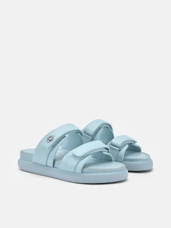 Velcro Slip-On Sandals - Aqua