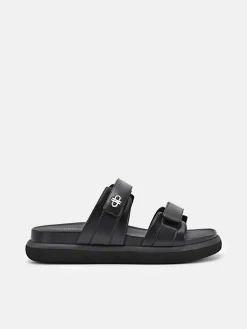 Velcro Slip-On Sandals - Black