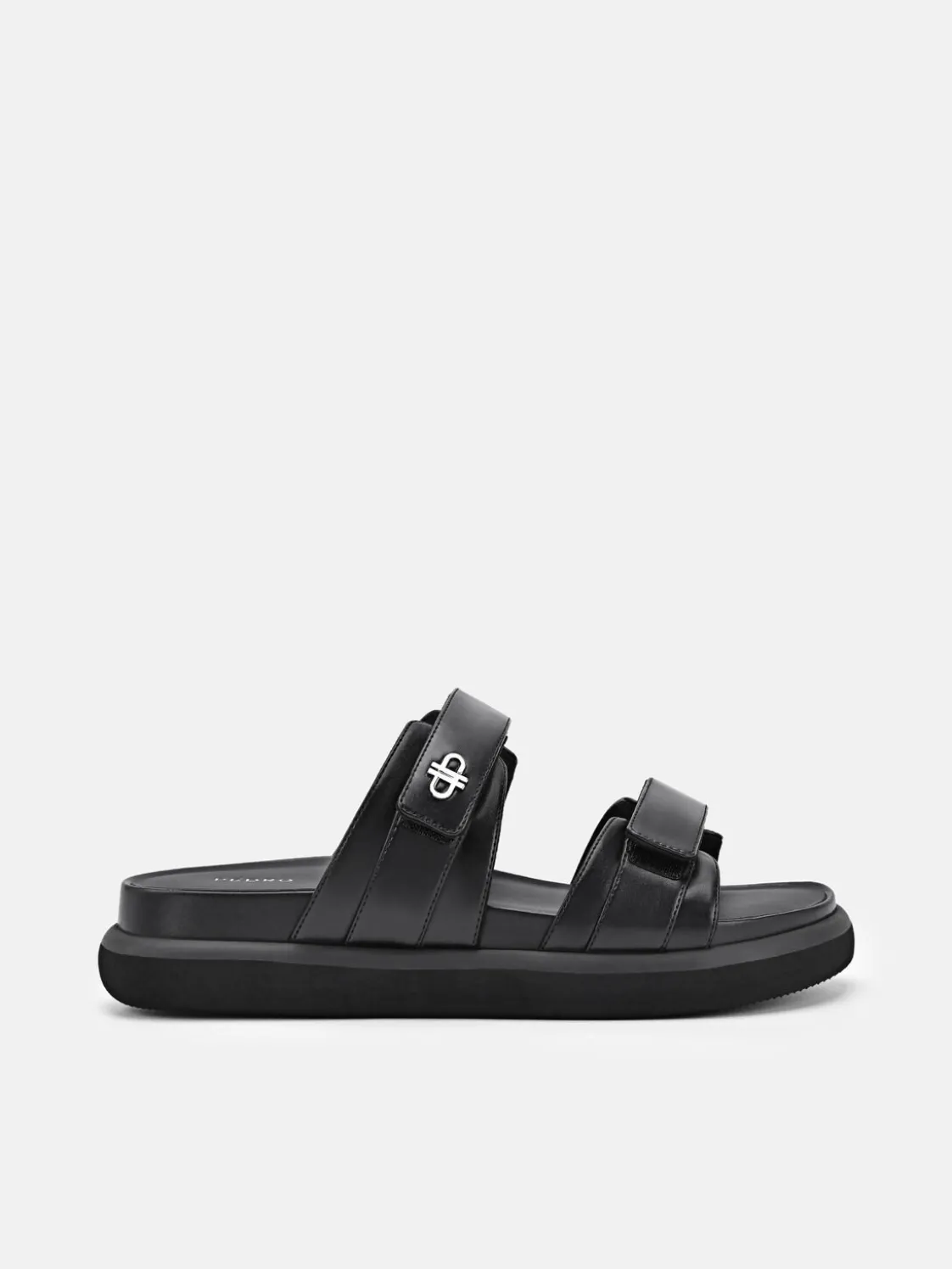 Velcro Slip-On Sandals - Black
