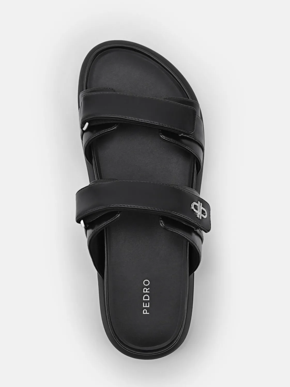 Velcro Slip-On Sandals - Black