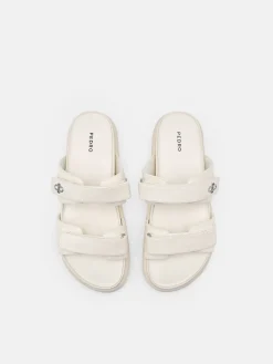Velcro Slip-On Sandals - Chalk