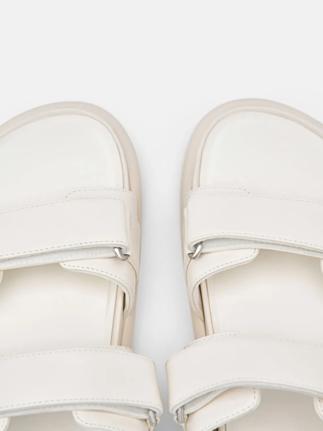 Velcro Slip-On Sandals - Chalk