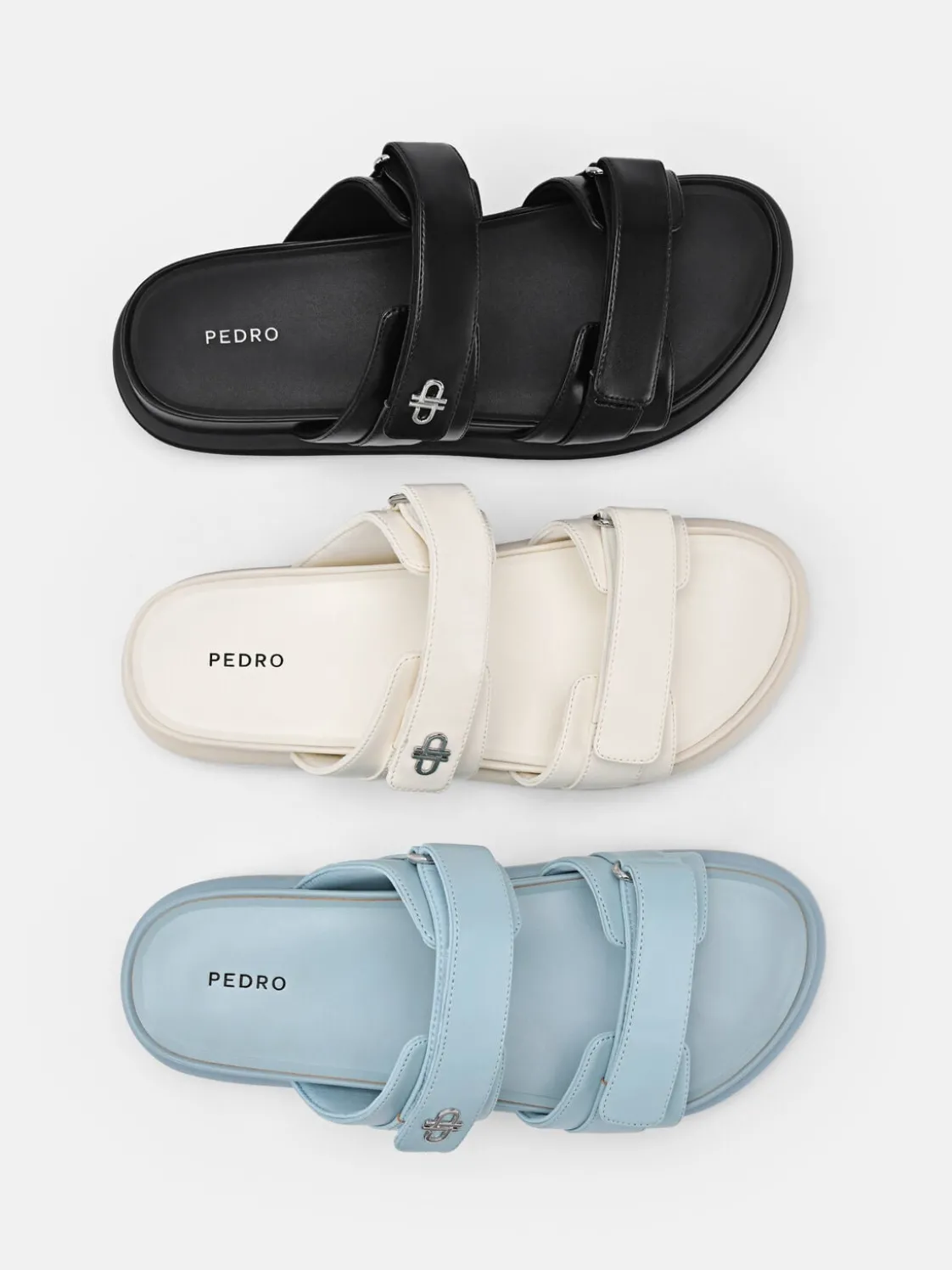 Velcro Slip-On Sandals - Chalk