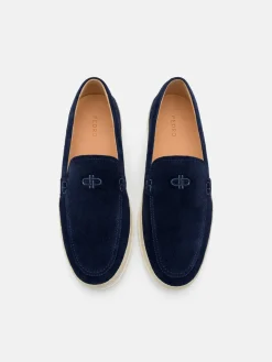 Vito Suede Loafers - Navy Suede