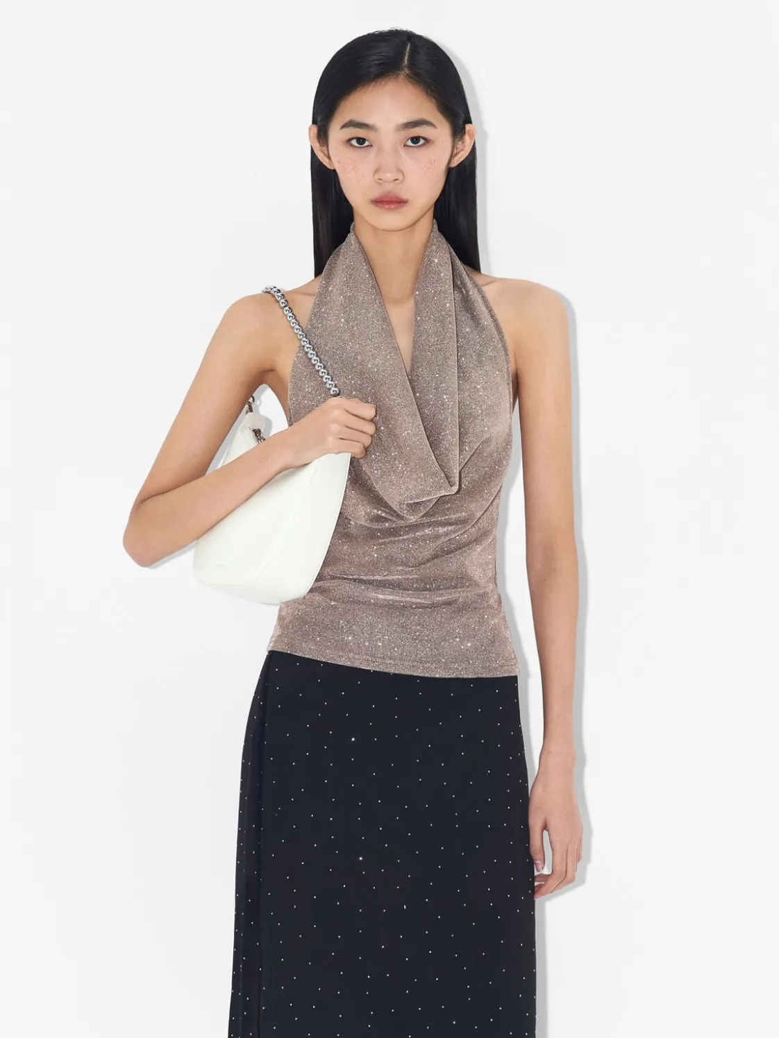 Vivi Chain Shoulder Bag - Chalk
