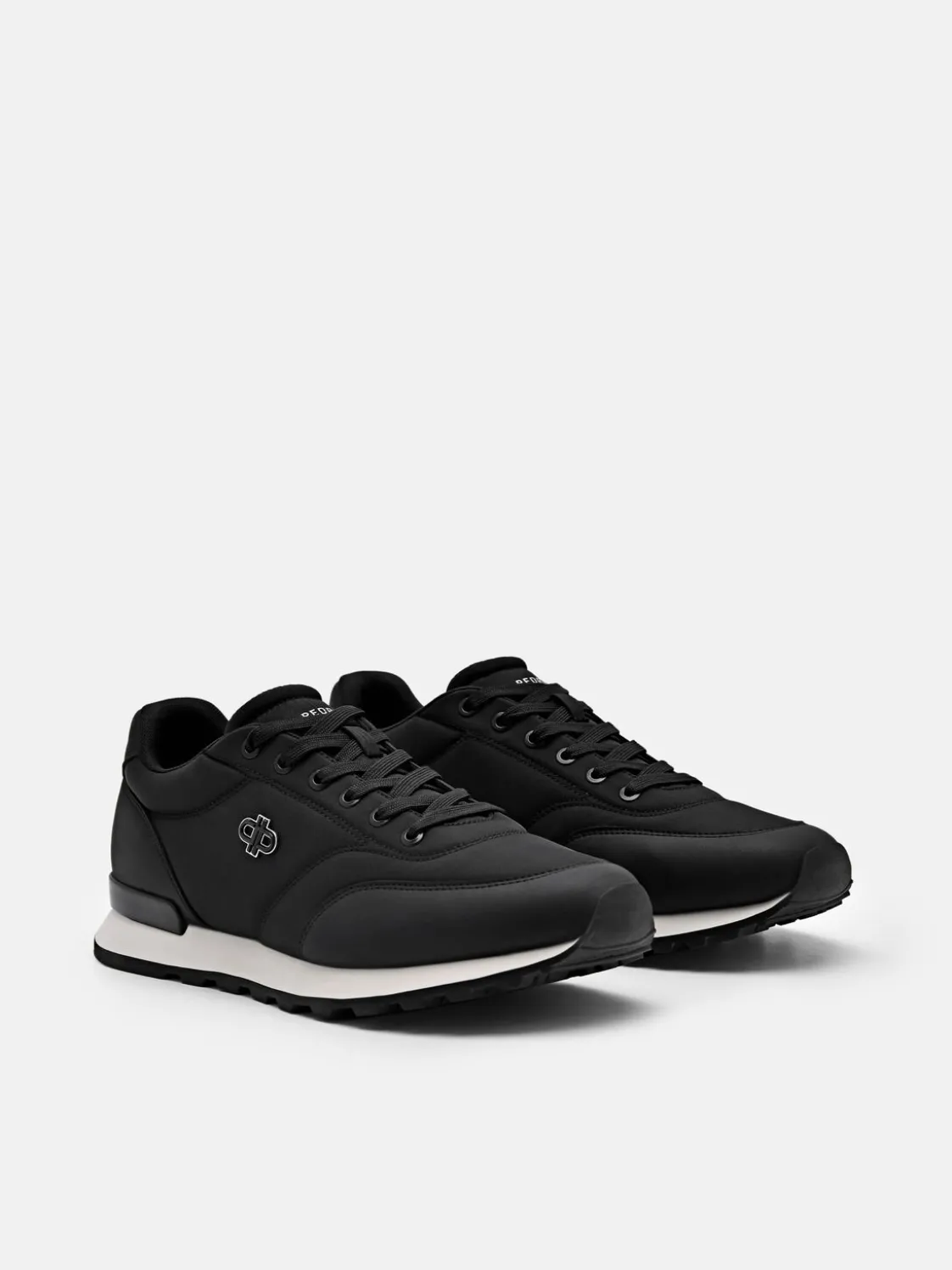 Women's Track Nylon Sneakers - Black