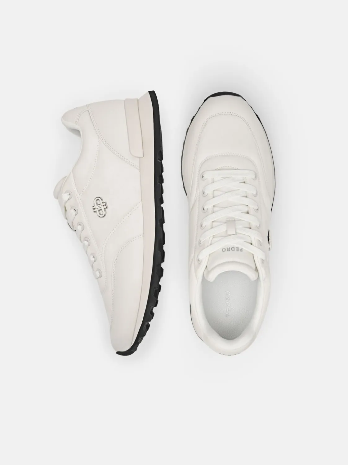 Women's Track Nylon Sneakers - White