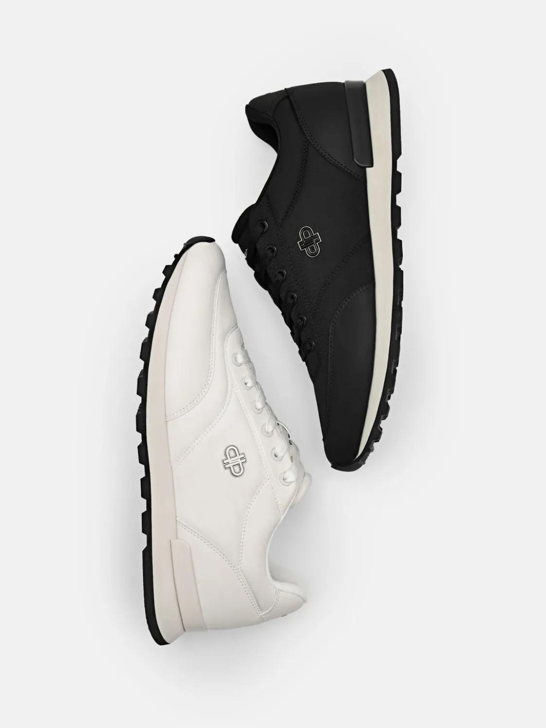 Women's Track Nylon Sneakers - White