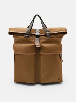 Woven Backpack - Cognac