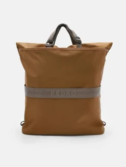 Woven Backpack - Cognac