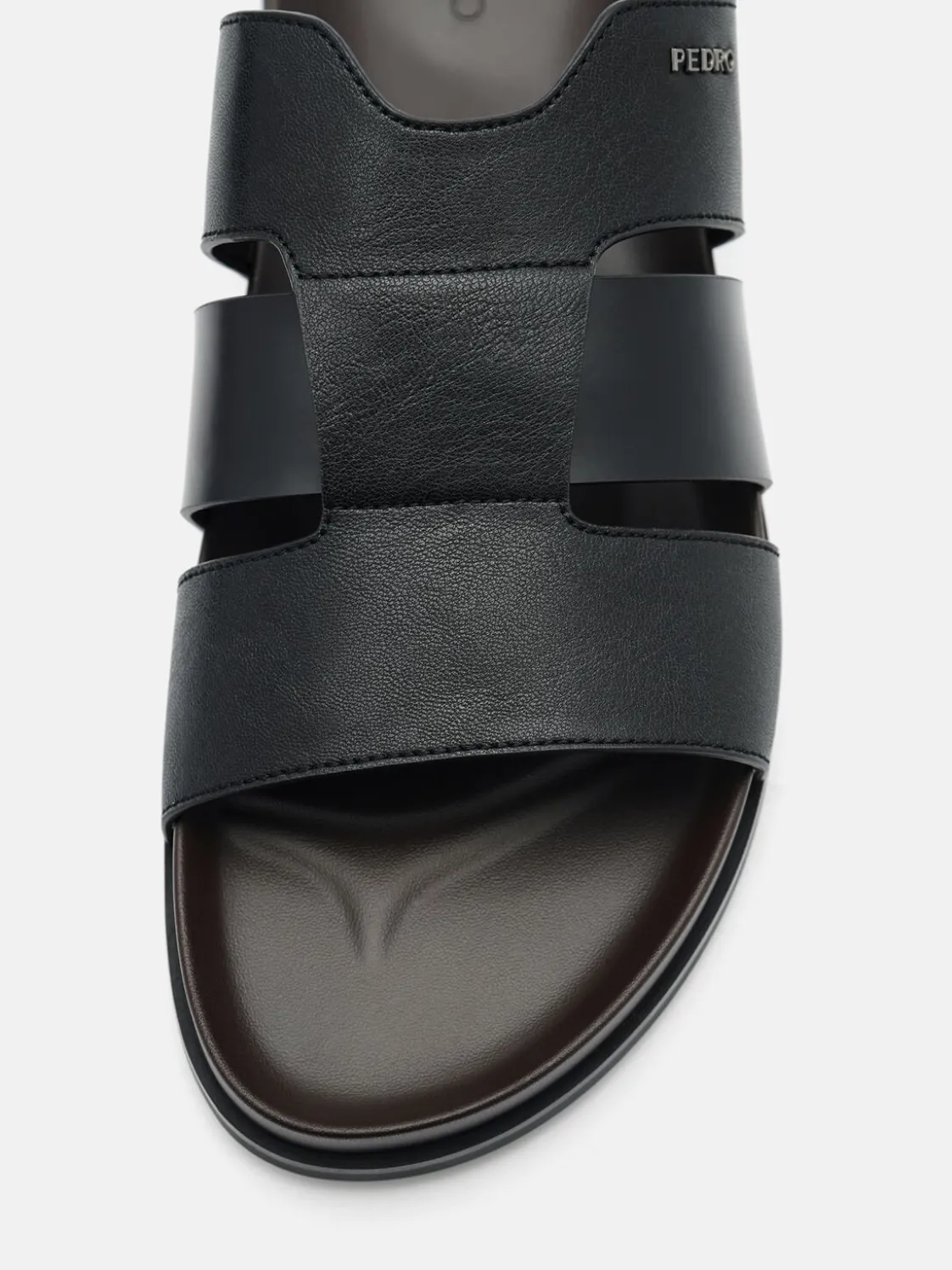 Woven Slide Sandals - Black