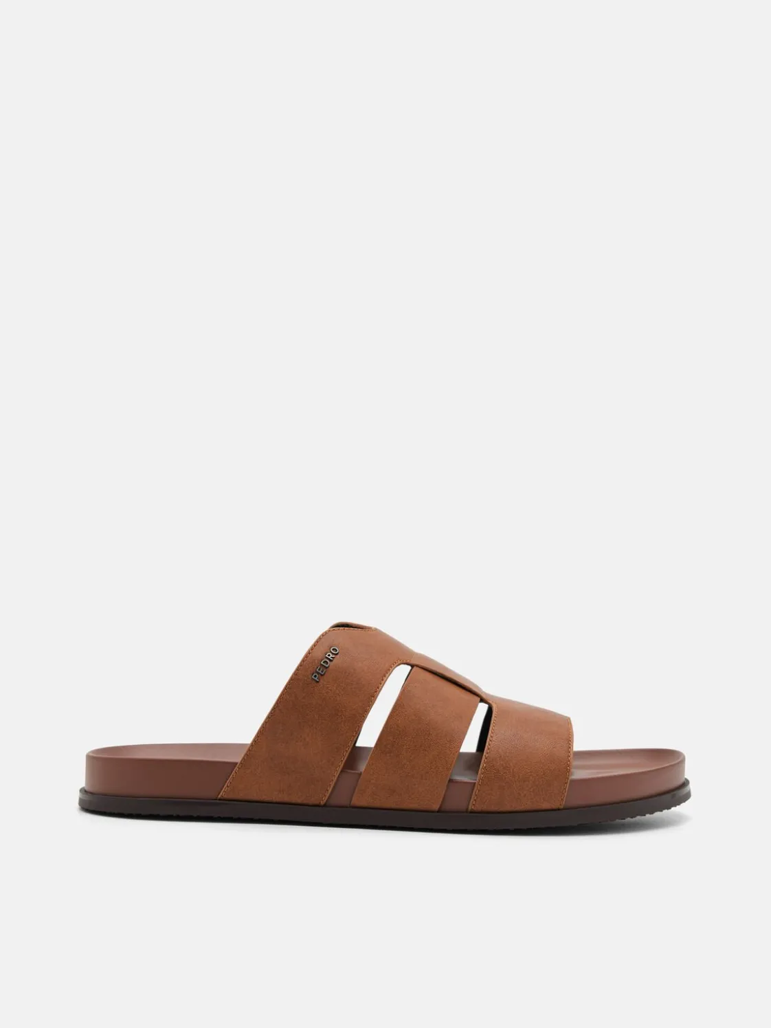 Woven Slide Sandals - Camel