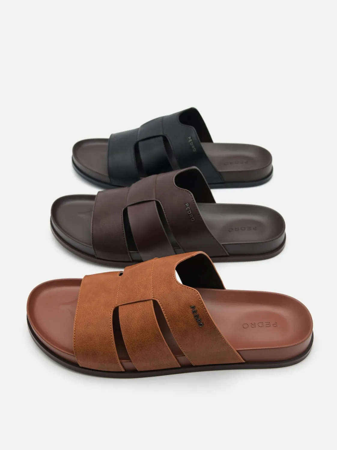 Woven Slide Sandals - Camel
