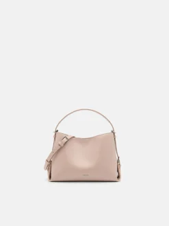Wrinkled Handbag - Nude