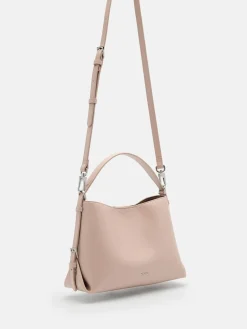 Wrinkled Handbag - Nude