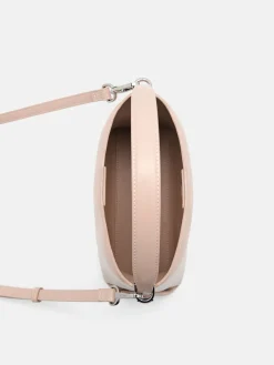 Wrinkled Handbag - Nude