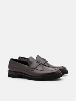 Wyatt Leather Loafers - Dark Brown